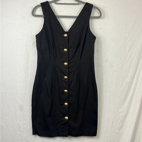 David Benjamin Dresses & Skirts - Vintage David Benjamin Sleeveless Button Front Mini Dress Womens 8 90s Y2K‎ Punk